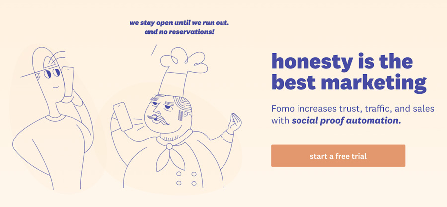 Fomo homepage 2019